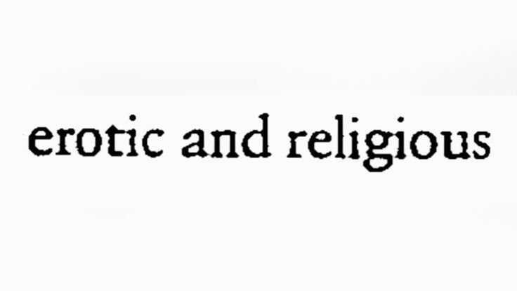 erotic and religious